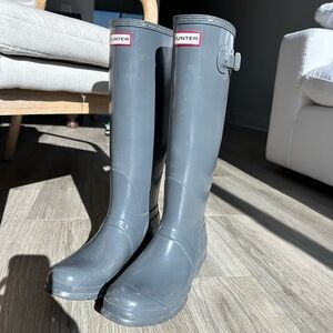 Hunter Gray Tall Boots